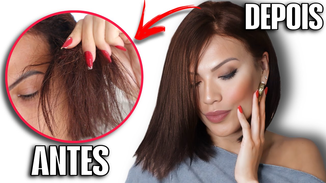USEI 1 APLICAÇÃO E MEU CABELO PAROU DE QUEBRAR😱✨
