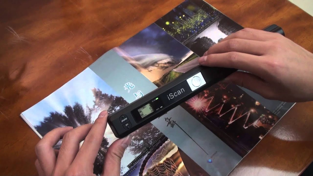 Scanner Portátil Iscan De Mão Sem Fio Super 900dpi Usb Micro Sd Hardfast Pdf Jpg Video Manual