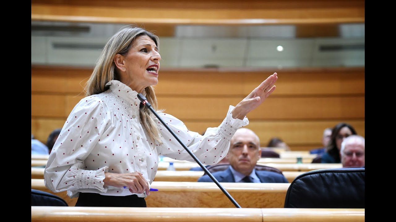 Yolanda Díaz achaca al PP una frase de Carmen Calvo en su peor tarde en el Senado