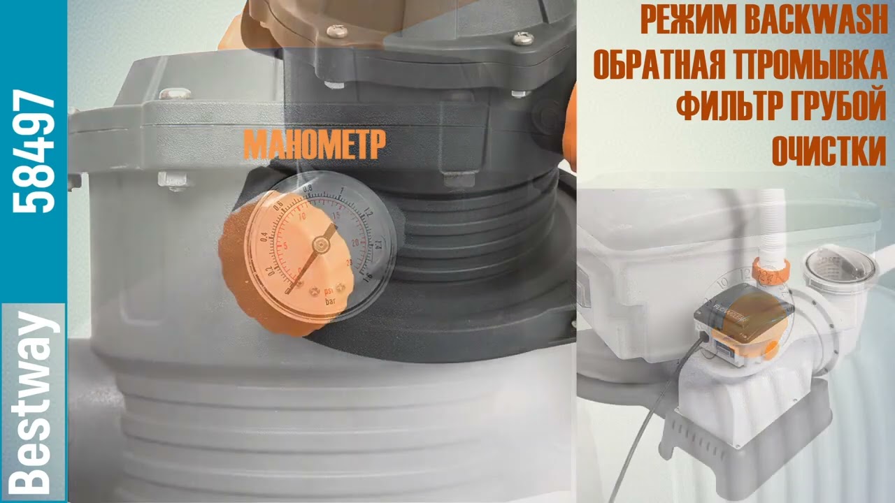 Песочный насос-фильтр Bestway 58497 5678 л/ч