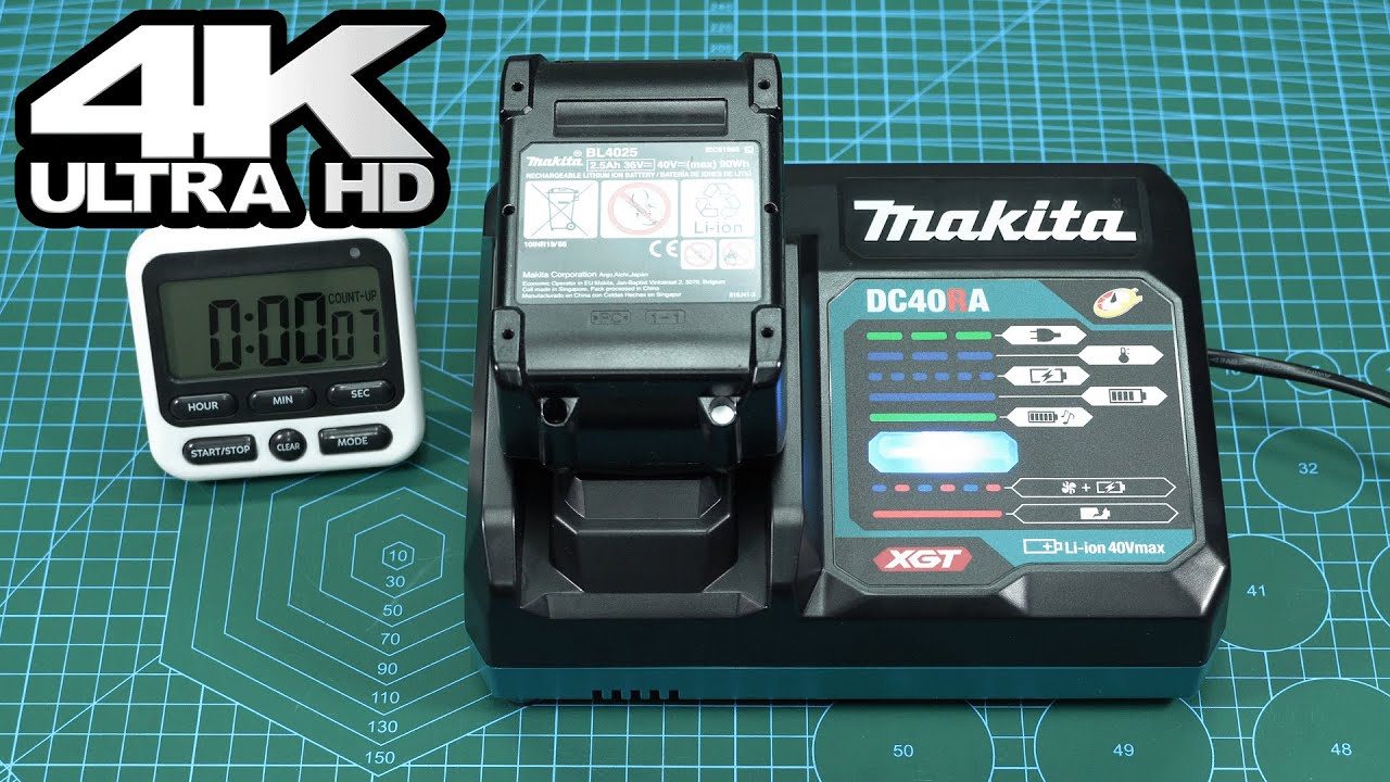 How fast Makita 40v XGT Charger DC40RA Charge with Battery 2.5Ah BL4025 Full Testing