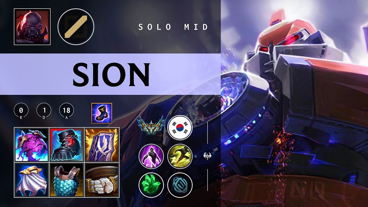 Sion Mid vs Lissandra - KR Challenger Patch 26.04
