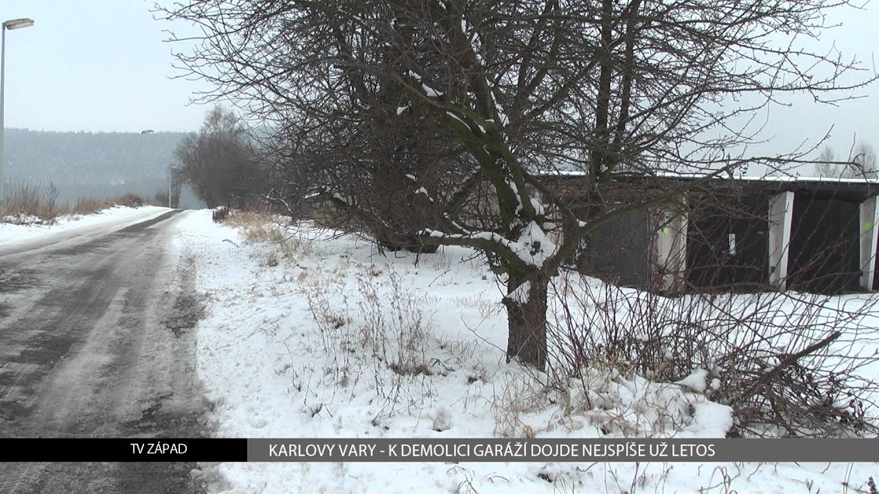 Karlovy Vary: K demolici garáží dojde nejspíše už letos (TV Západ)