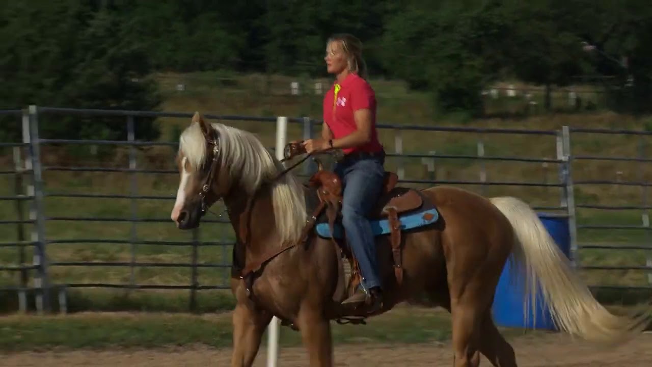 Janna Beam Working Barrel Horses On Poles