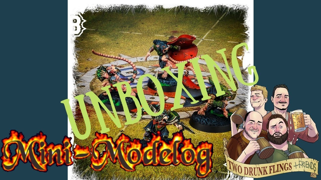 Unboxing of the Skaven Team Booster For Blood Bowl