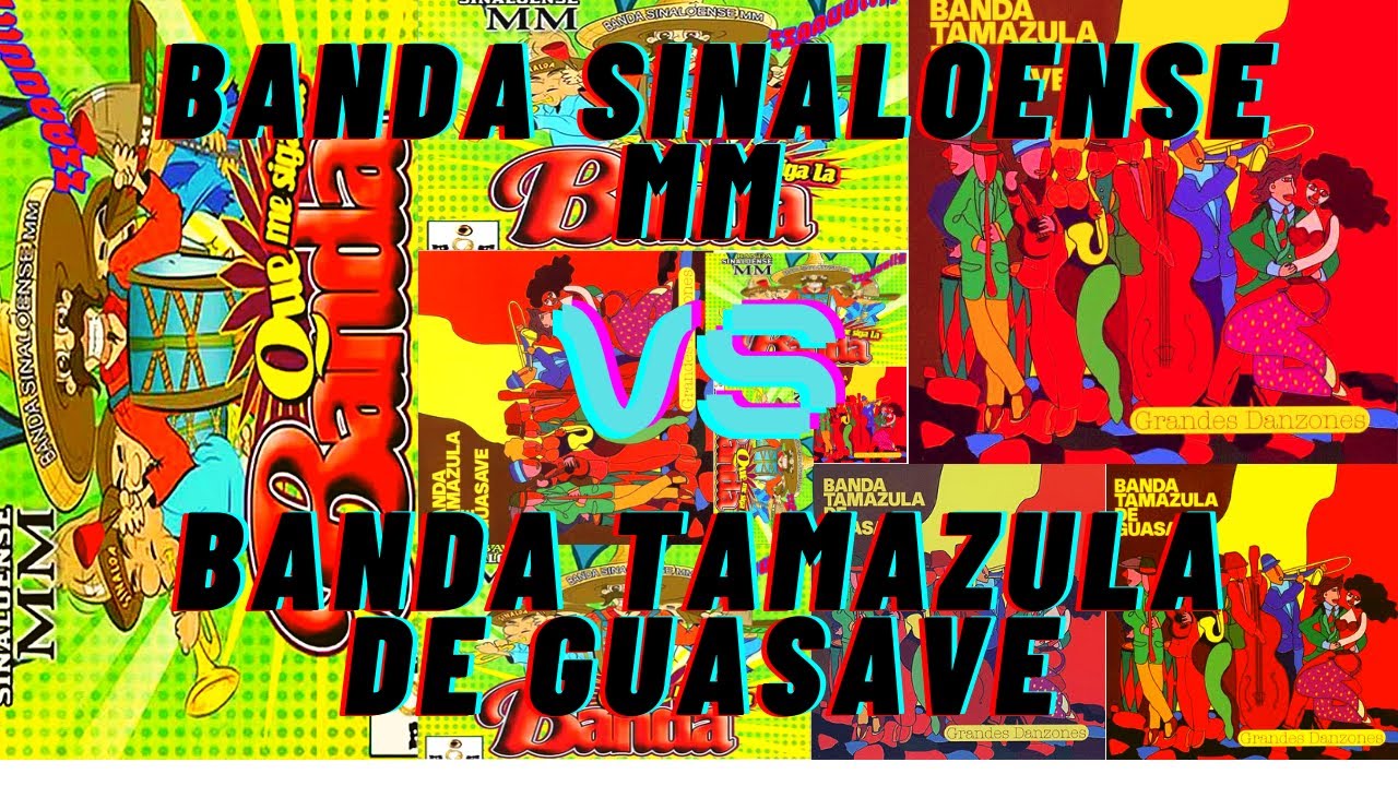 GUERRA DE BANDAS -BANDA TAMAZULA DE GUAZAVE  VS BANDA SINALOENSE MM  PURAS INSTRUMENTALES !!!