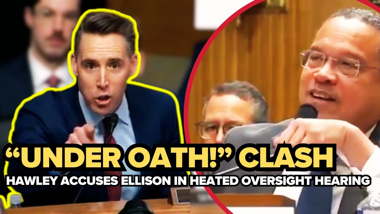 “You’re under oath”: Hawley confronts Ellison in tense Senate hearing moment