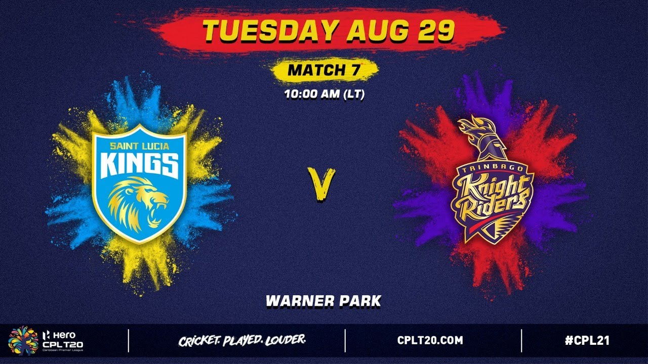 LIVE | Saint Lucia Kings vs Trinbago Knight Riders | CPL 2021