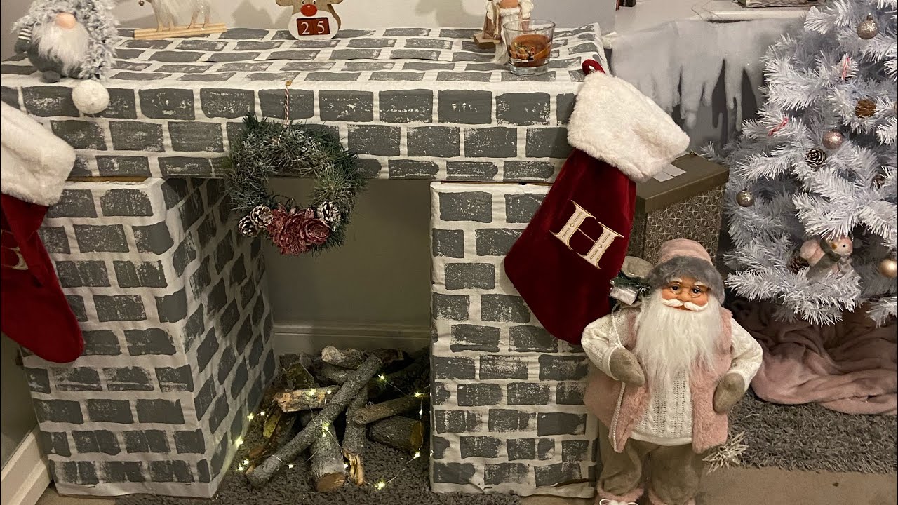 Christmas fireplace DIY !