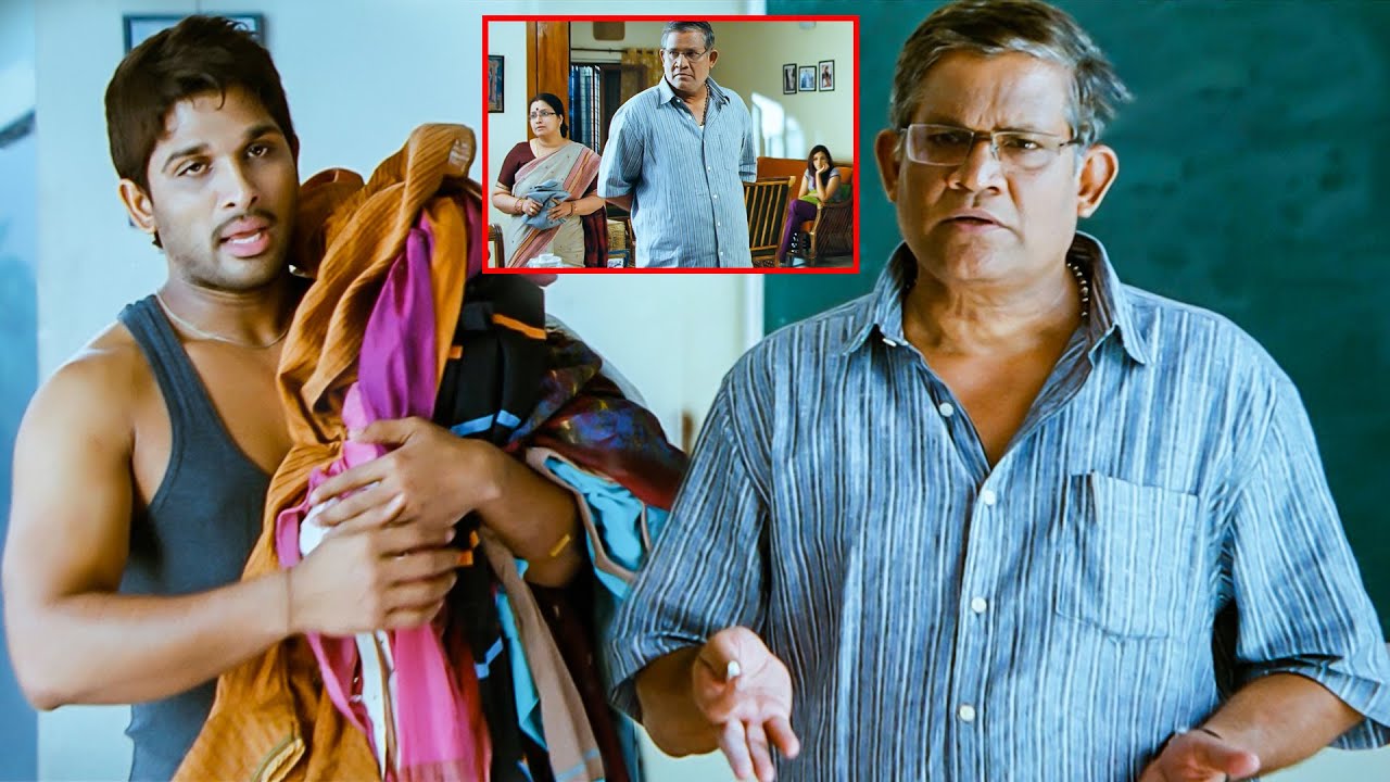 Allu Arjun And Tanikella Bharani Telugu Full Comedy Movie Scene |  @telugucinemaluthaggedele