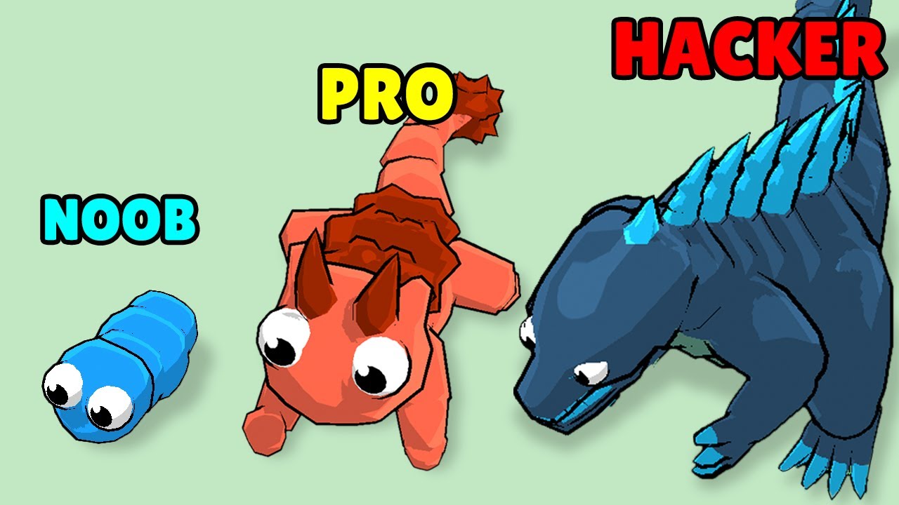 NOOB vs PRO vs HACKER in Eat to Evolve