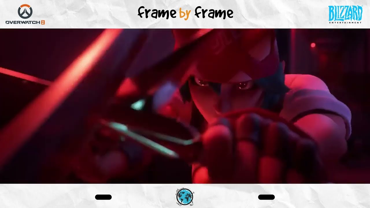 Knife Spin Kiriko Short 🔪 | Overwatch 2 Animation Analysis #agorastudio #framebyframe #overwatch2