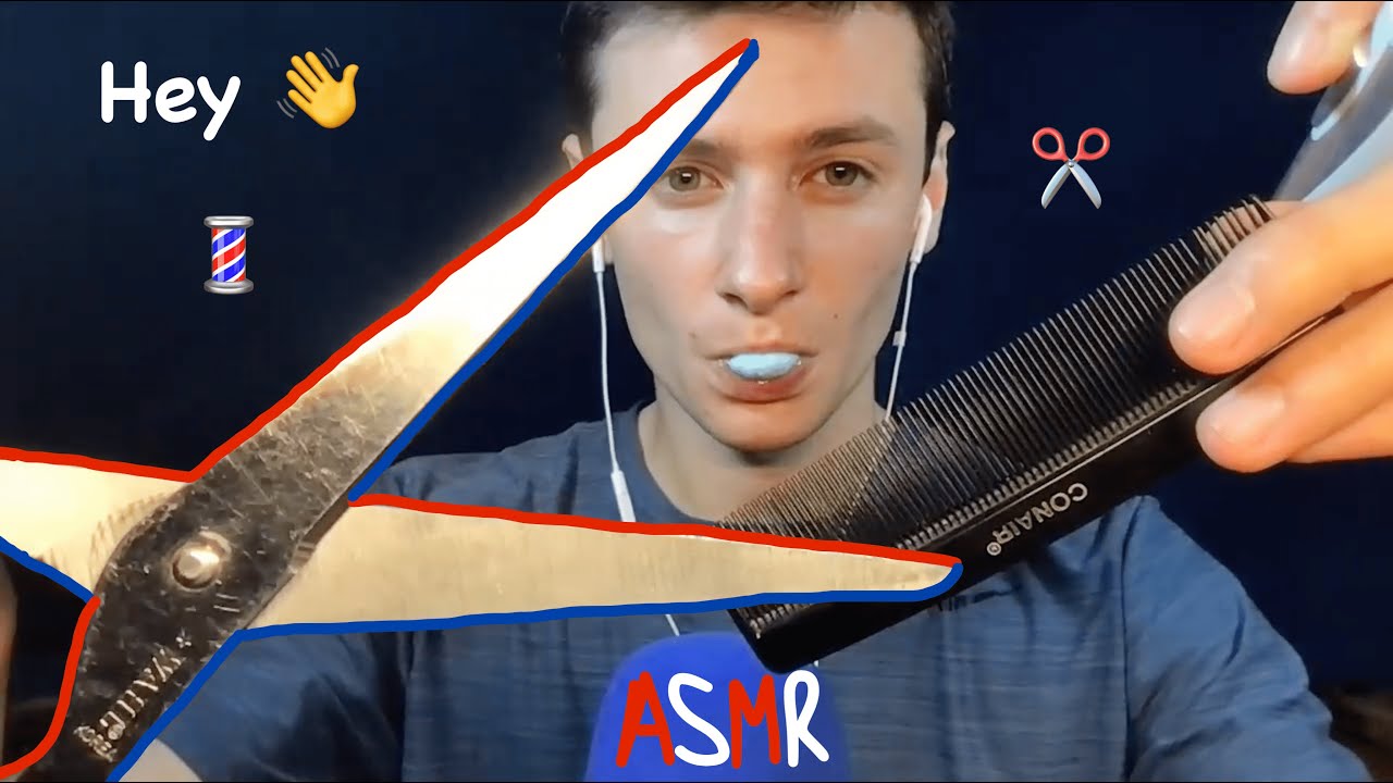 ASMR | Gum Chewing Barber gives YOU a Haircut ✂️ | Barbershop Roleplay 💈
