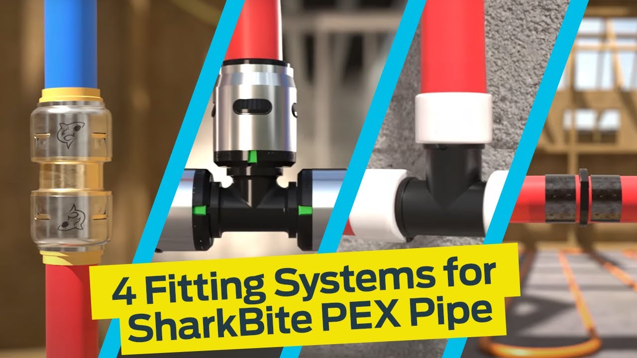 4 системы фитингов для труб SharkBite PEX