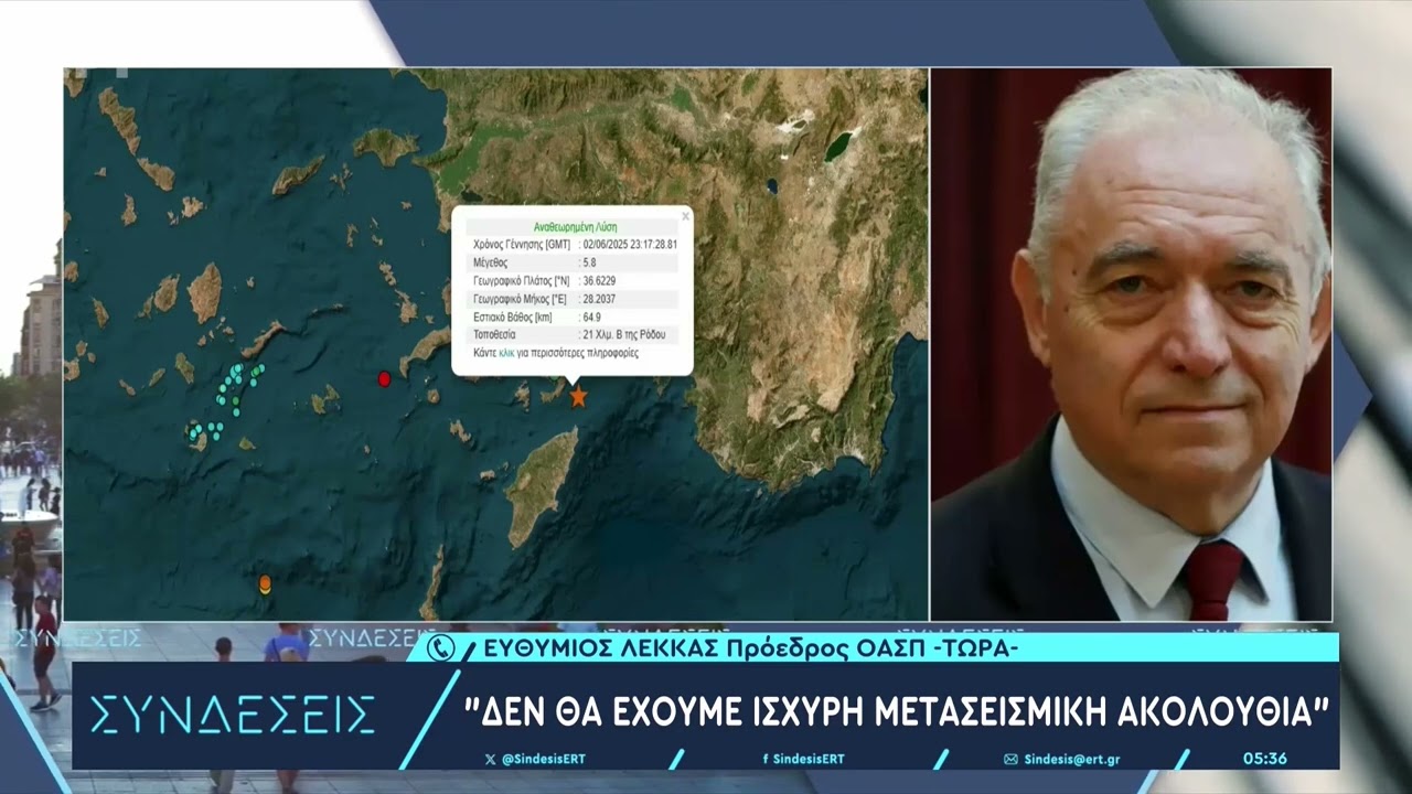 Σεισμός ανοιχτά της Ρόδου: Μικρές υλικές ζημιές στο νησί, μία έφηβη νεκρή στην Τουρκία