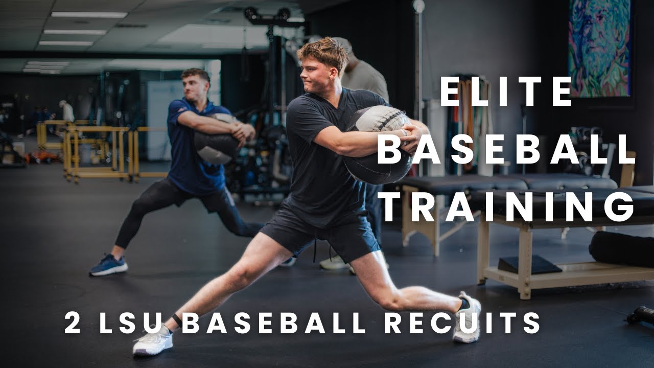 Advanced Baseball Strength & Conditioning Training | 2 LSU Baseball Recruits & Potential Draft Picks
