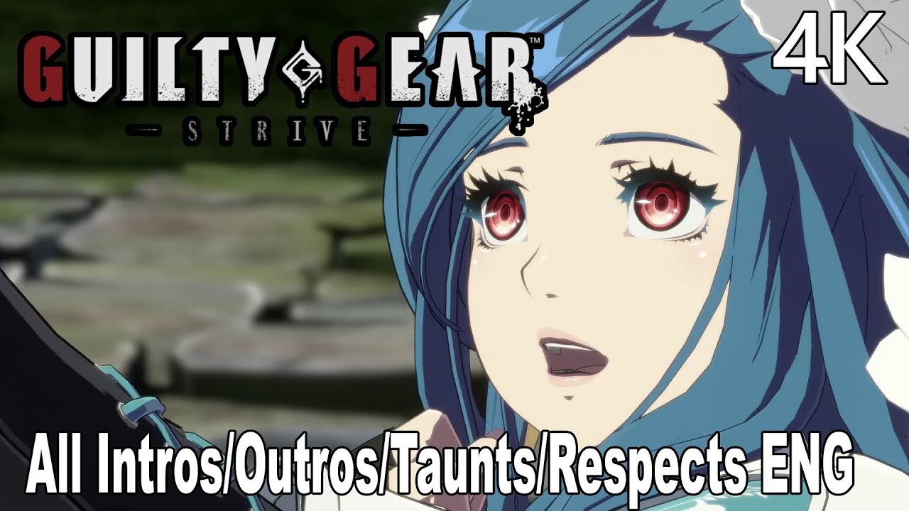 Guilty Gear Strive Queen Dizzy All Intros/Outros/Taunts/Respects English Dub 4K