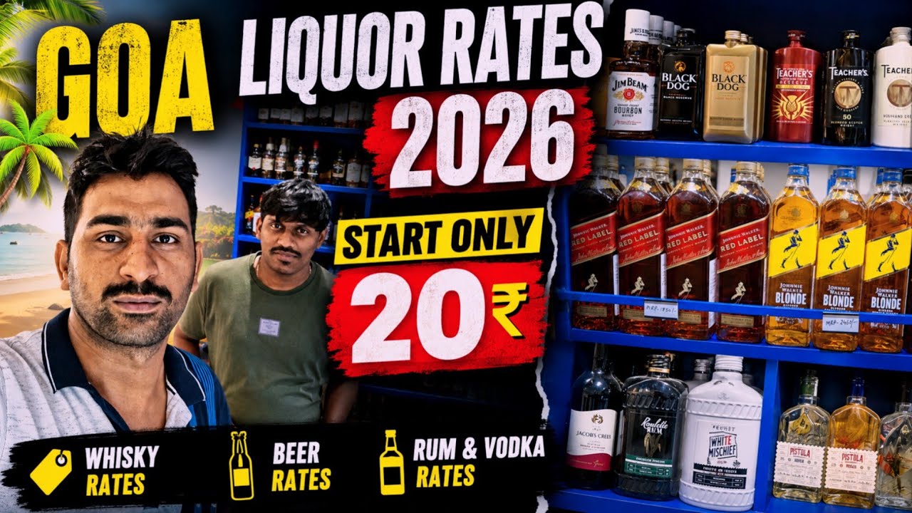 Goa Liquor Price 2026 🥃 Goa Alcohol Price List  |  Whisky, Vodka, Beer & Feni Rates in Goa Wine shop