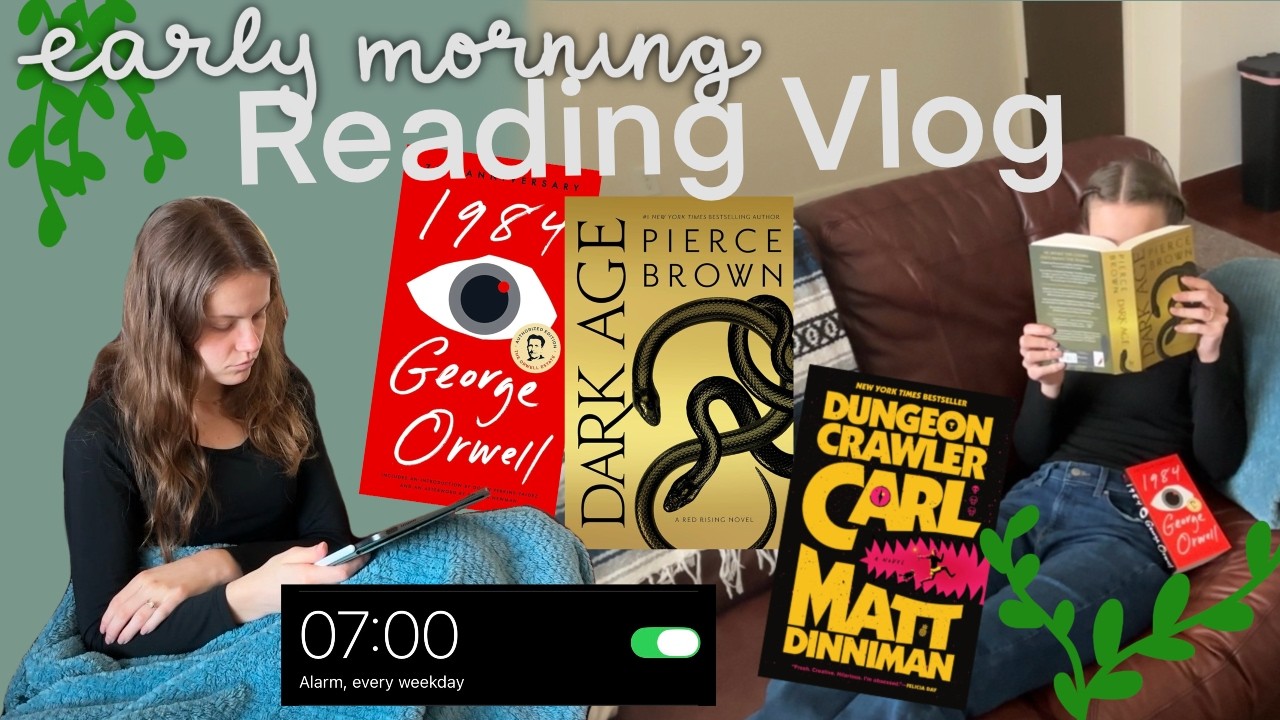 READING VLOG: waking up early and finishing books