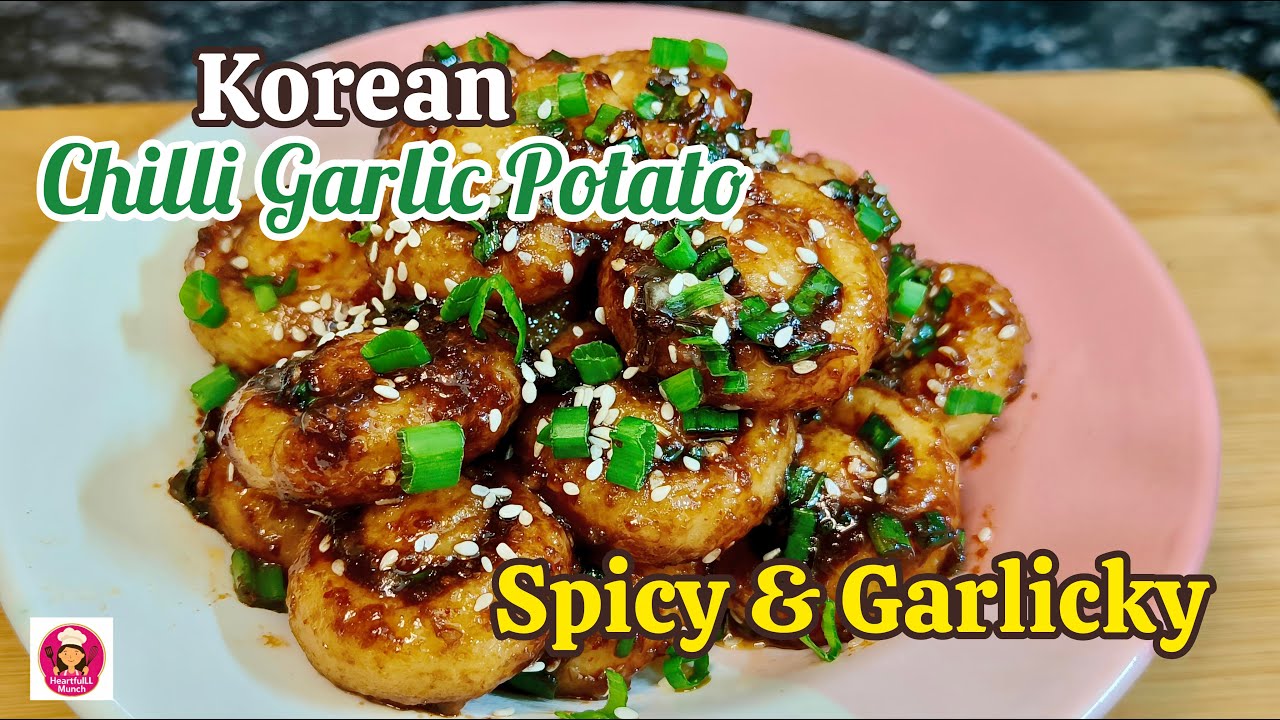 Viral Korean Spicy Garlic Potatoes 🥔🔥 | Chewy, Crispy & Addictive Easy Recipe!