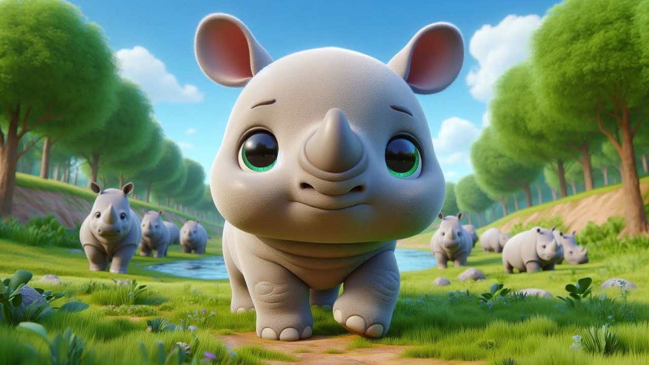 A Rhino In The Jungle Song | Kids Songs & Nursery Rhymes | Animals Song