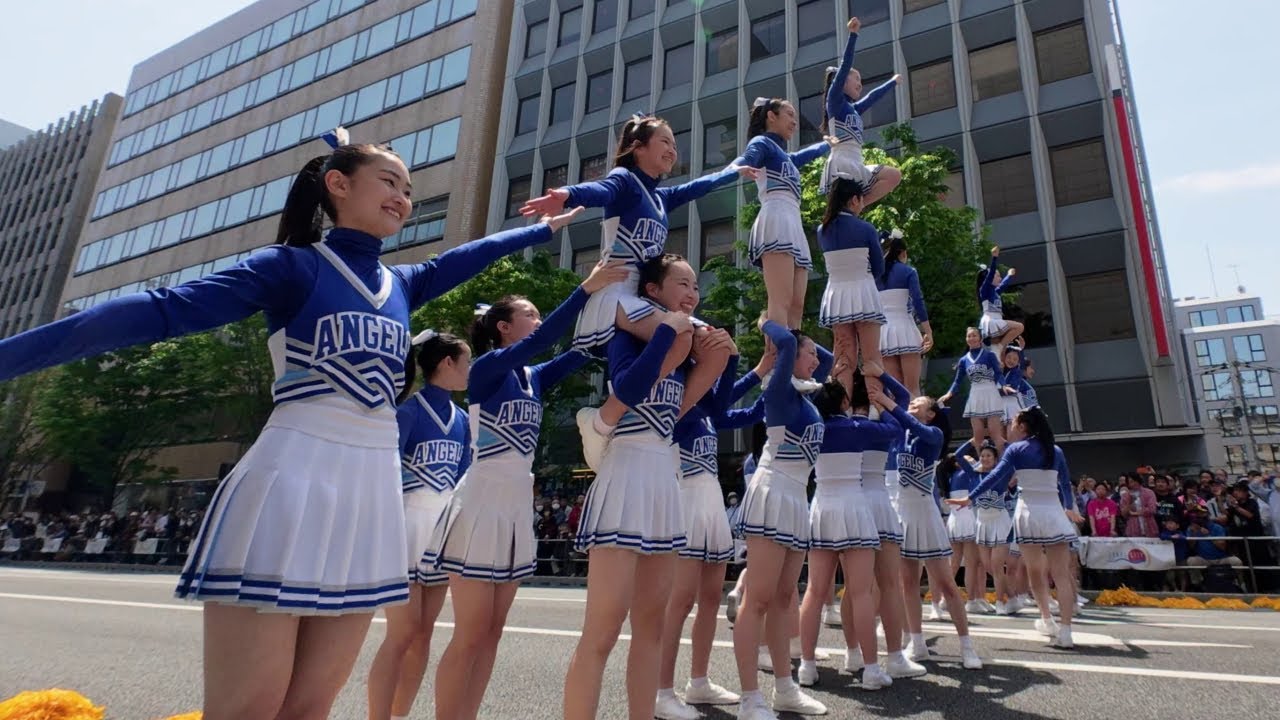 福岡工業大学付属城東高等学校チアリーダー部 BlueAngels 第15回はかた駅前どんたくストリート
