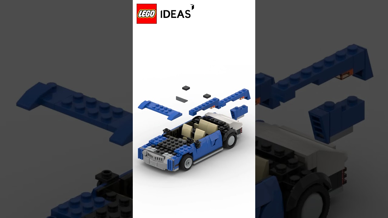 LEGO Cyberpunk Sedan Car | Great Car Animation #shorts #legoshorts #legos
