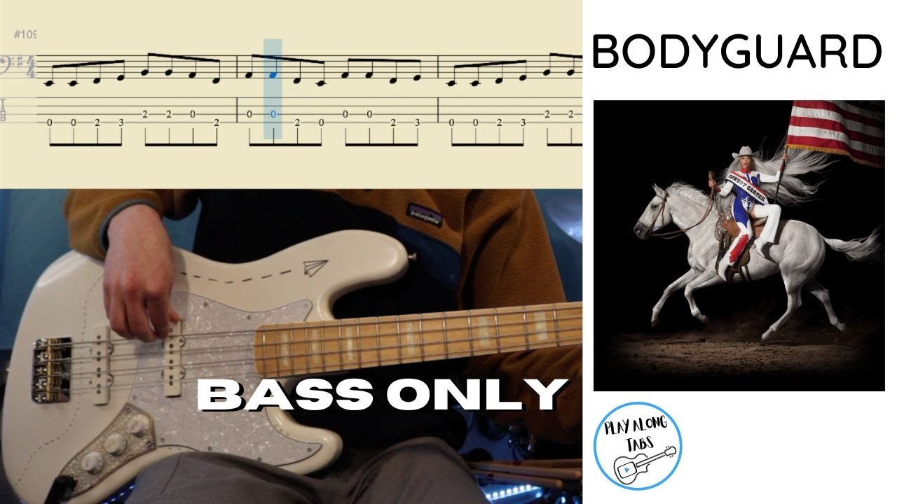 Beyoncé: BODYGUARD - Bass Cover with Bass Tabs (Bass Only)