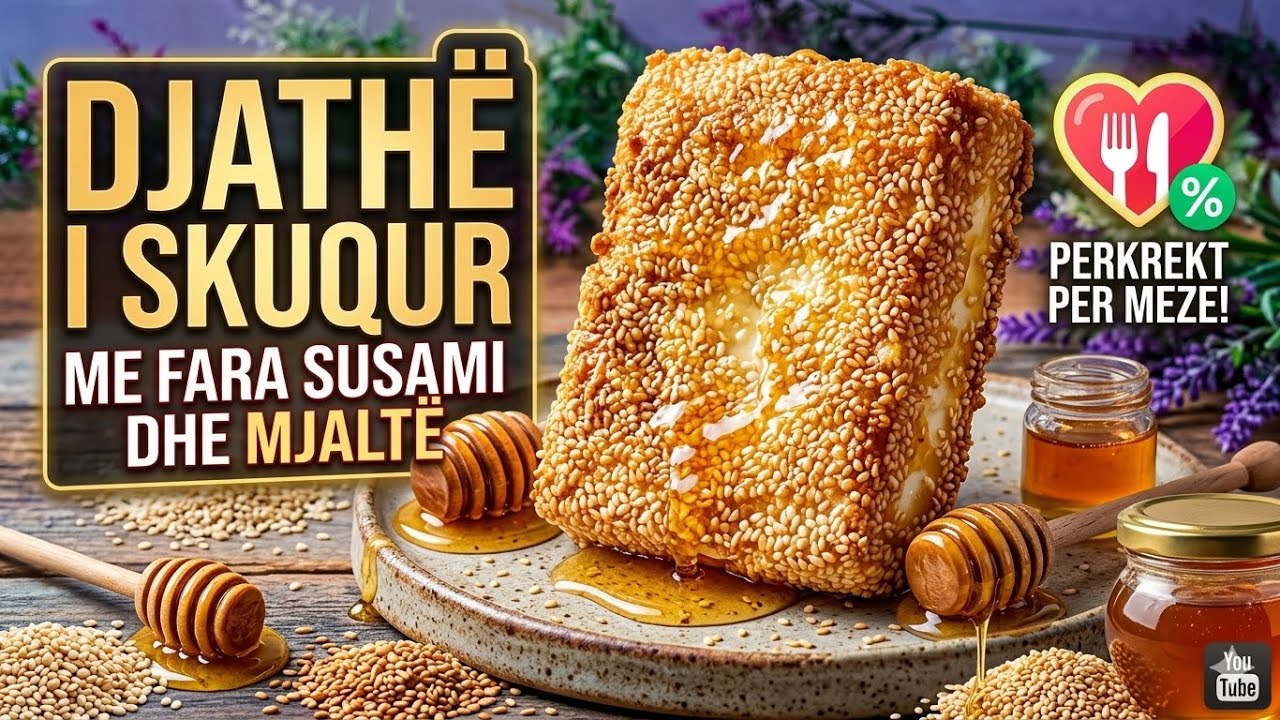 Djathe feta me fara susami dhe mjalte , provojeni ne shtepi do ta pelqejne te gjithe. 