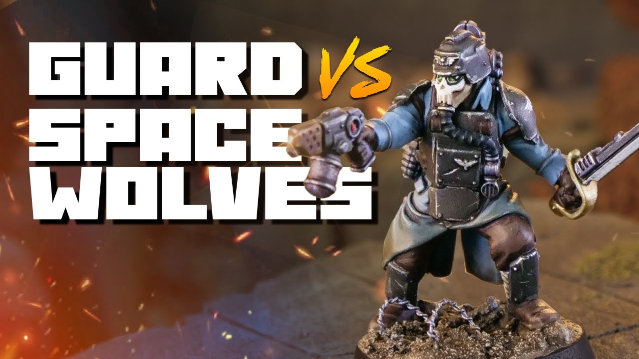 NEW Astra Militarum vs Space Wolves - Warhammer 40k Battle Report
