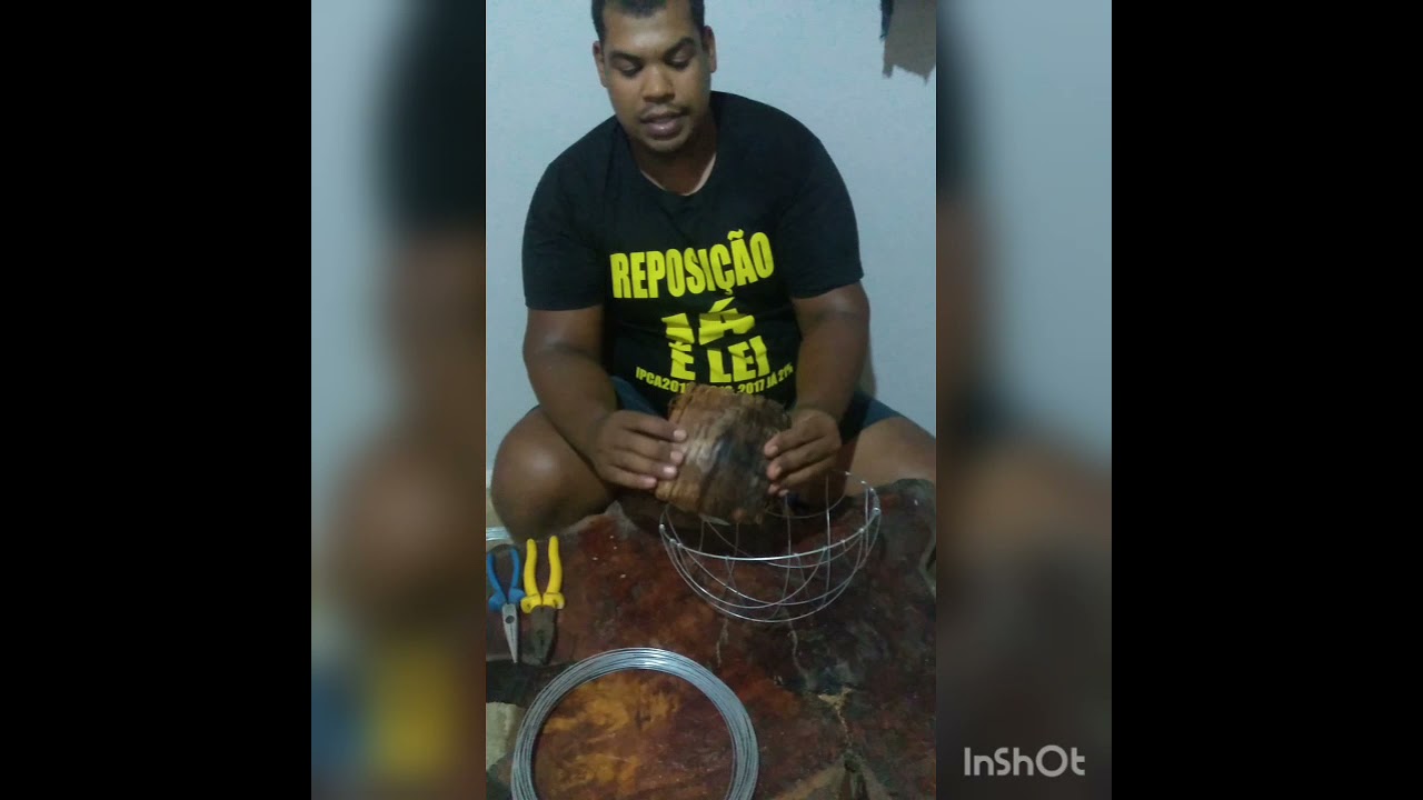 caqueira de casca de coco, rápido e fácil, vem comigo.