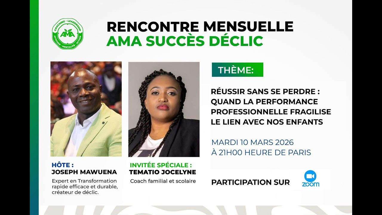 Rencontre AMA - Réussire sans se perdre, quand la performance pro fragilise le lien avec nos enfants