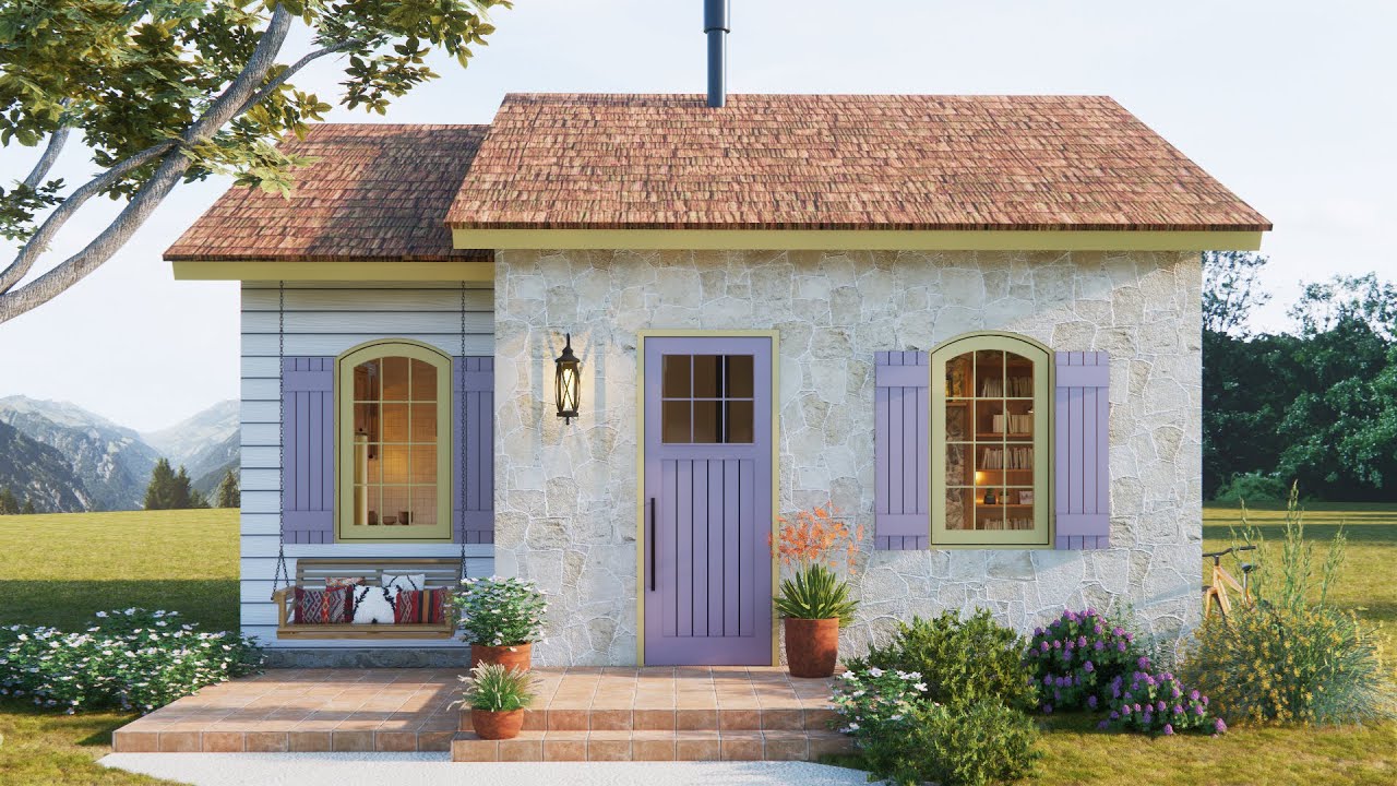 Small House Design 529 sqft with Perfect Blend of Wood and Stone - Warm & Inspiring Design Ideas