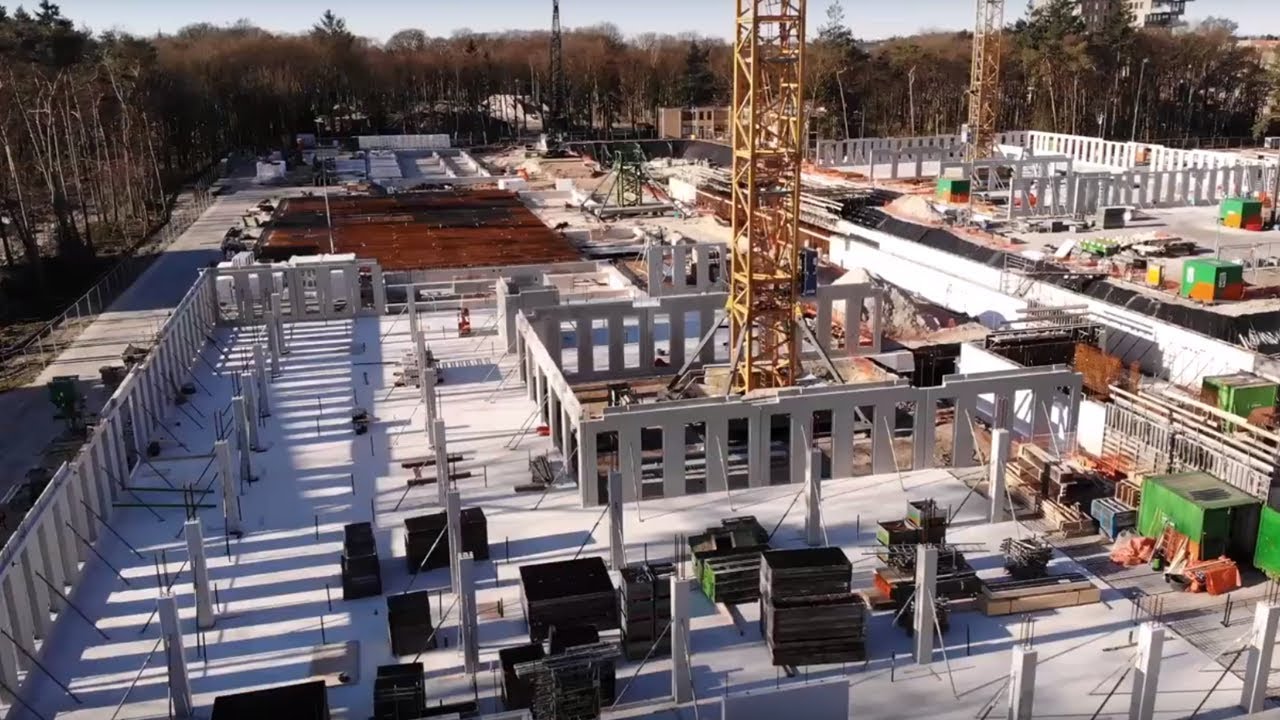 Beelden van de nieuwbouw vanuit een drone (21 maart)