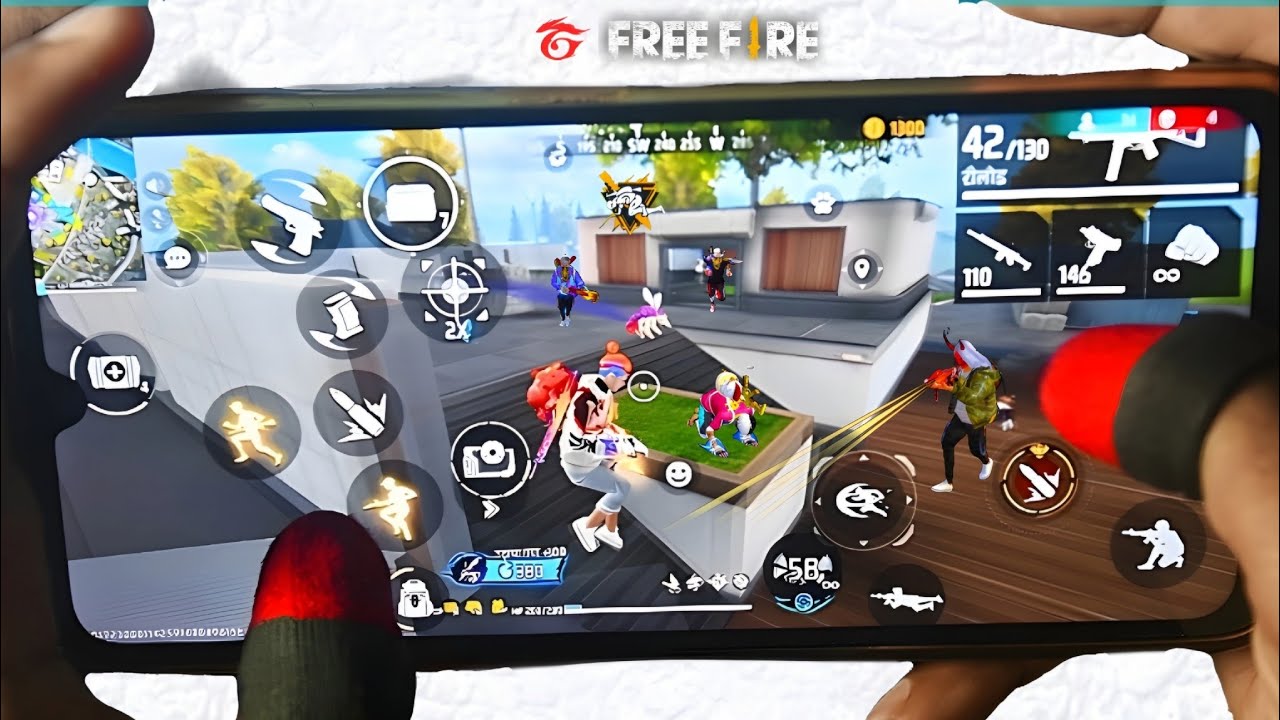 HANDCAM⚡ SOLO VS SQUAD POCO X6 PRO FREE FIRE GAMEPLAY