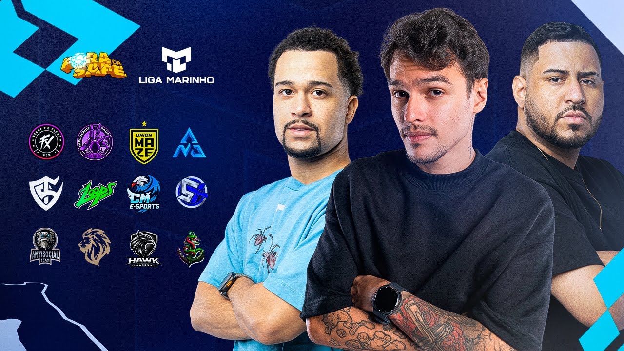 🔴 ESTREIA DA LIGA MARINHO COM FORA DA SAFE - AxB 🔴#FREEFIRE