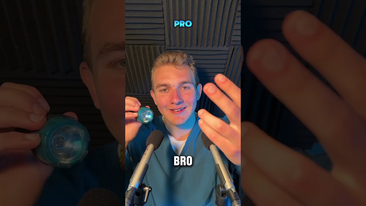 Чистка ушей ASMR от профессионала против нуба