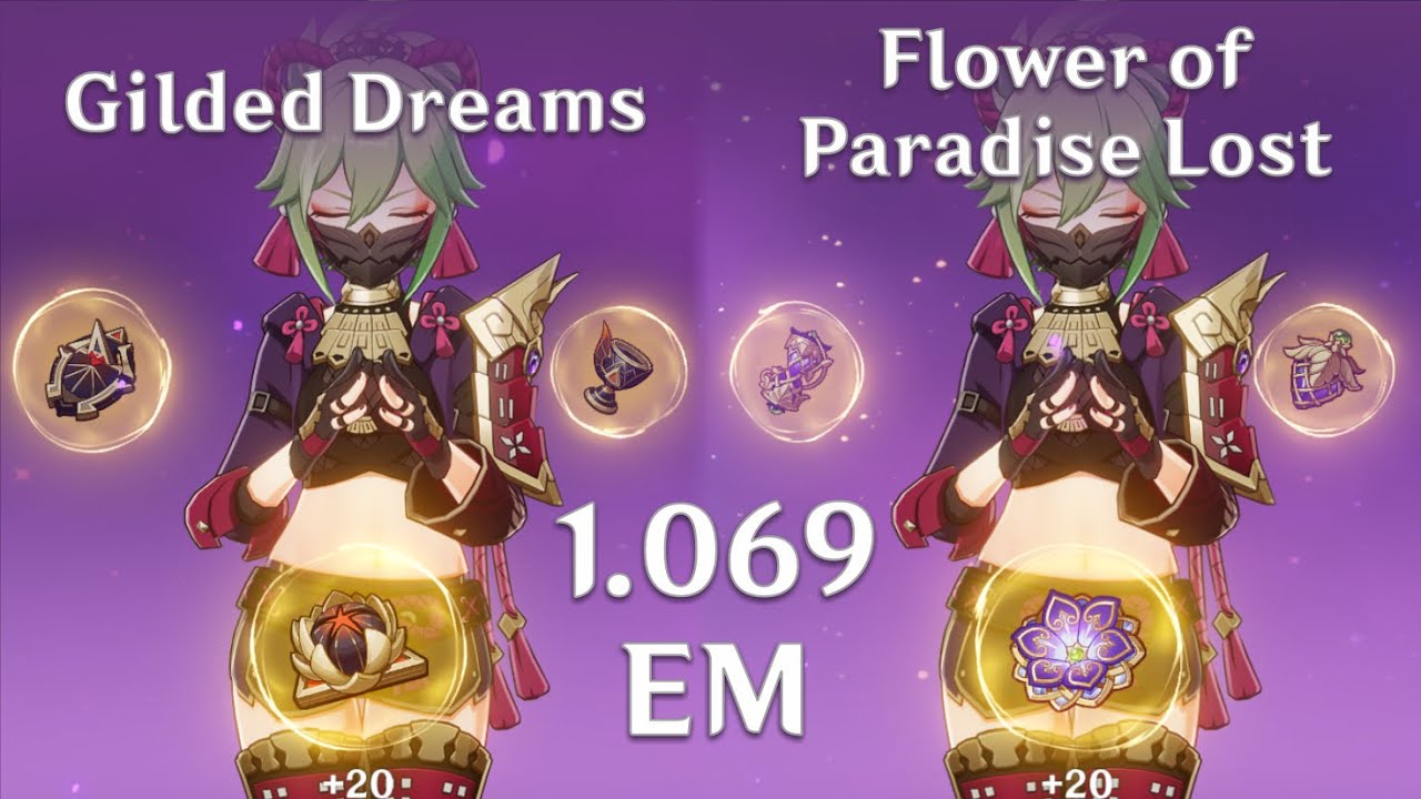 Gilded Dreams vs Flower of Paradise Lost - Hyperbloom & Burgeon Test | Genshin Impact