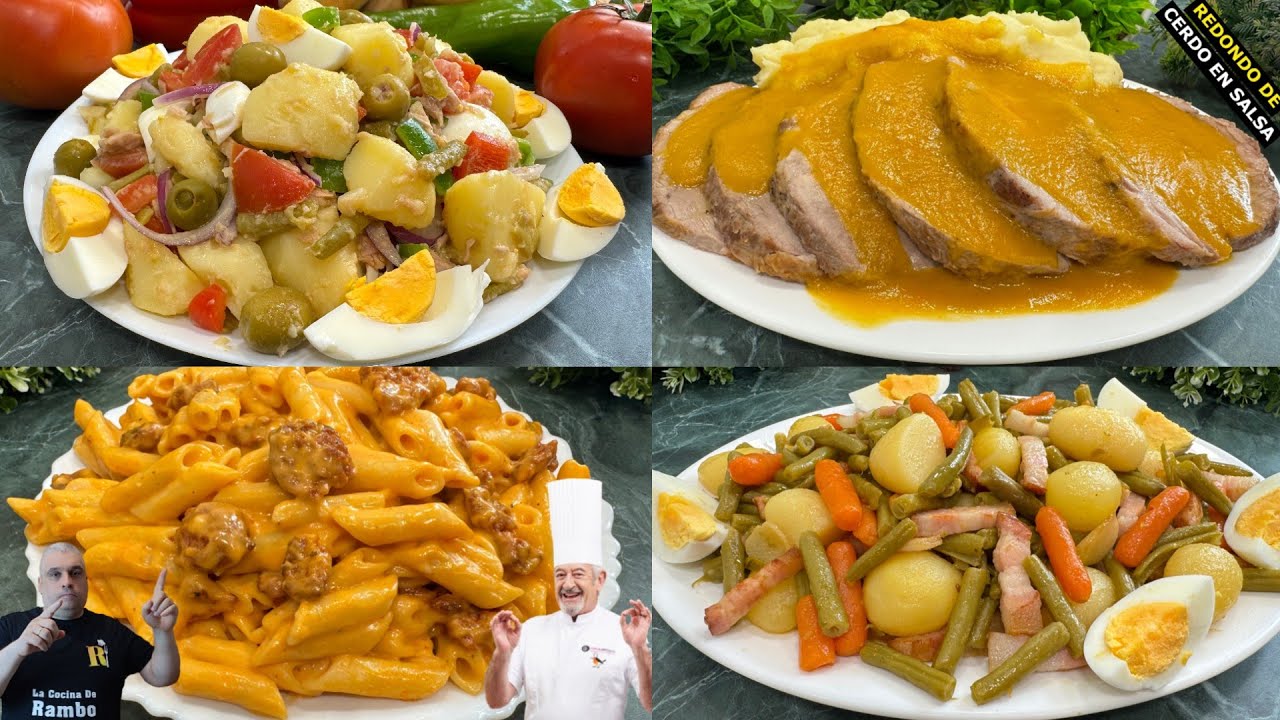 4 Recetas Fáciles y Rápidas - Recetas Económicas 😎 BRUTAL