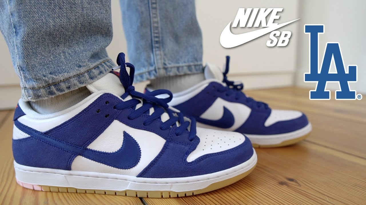 THESE ARE CLEAN - NIKE SB DUNK LOW LOS ANGELES DODGERS REVIEW & ON FEET