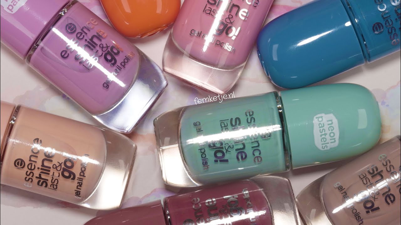 New Essence Nail Polishes 💅🏻 (Shine Last & Go spring/summer 2021) - femketjeNL