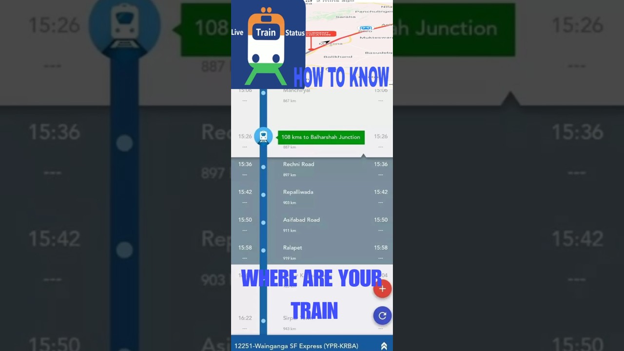 how to know train running status || Train ko track kaise kare || train kaha h kaise pta kre #travel