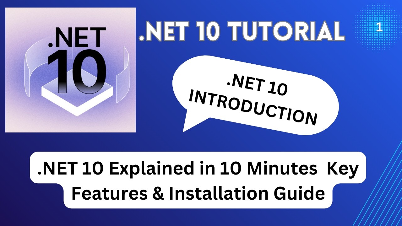 Начало работы с .NET 10 | Установка, настройка и первое знакомство | Учебное пособие по .NET 10 -...