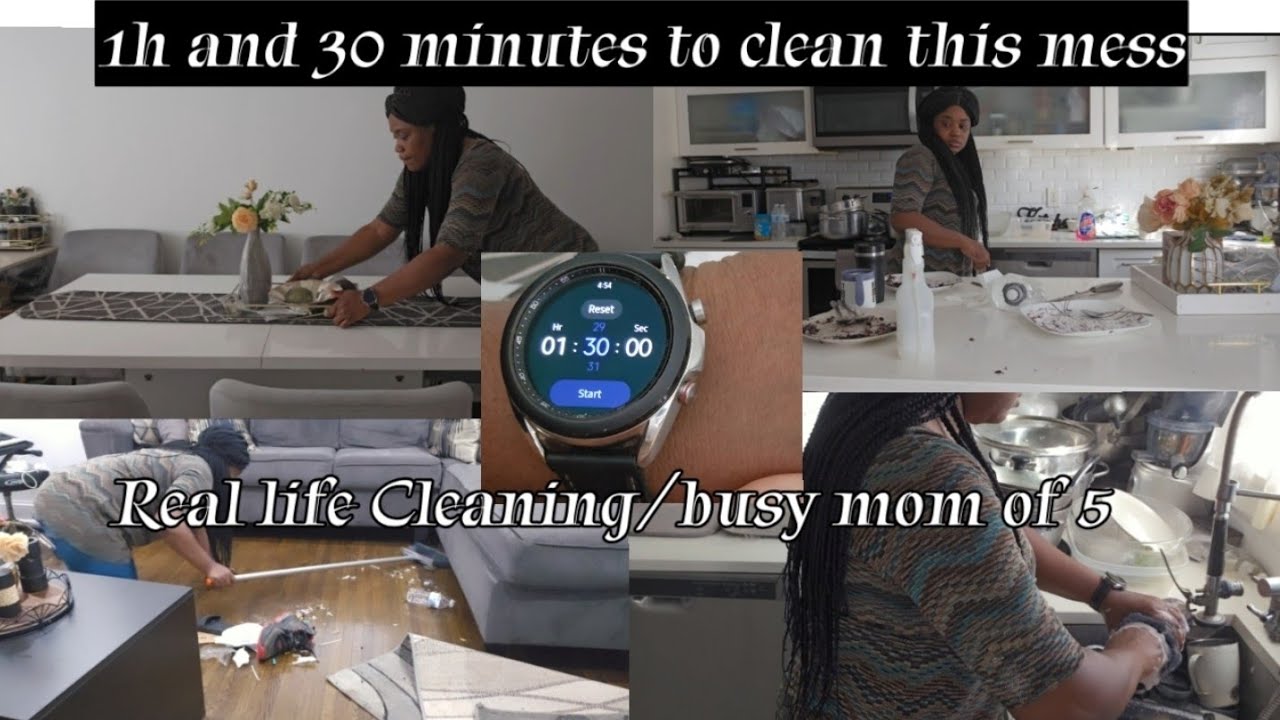 It's about time to get it all done! Cleaning this total disaster in 1h  and 30 minutes