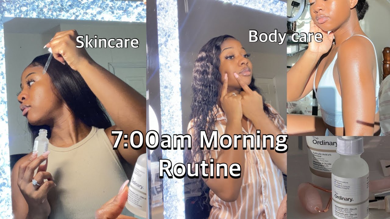 MY MORNING ROUTINE (Skincare, Body Care + healthy habits )