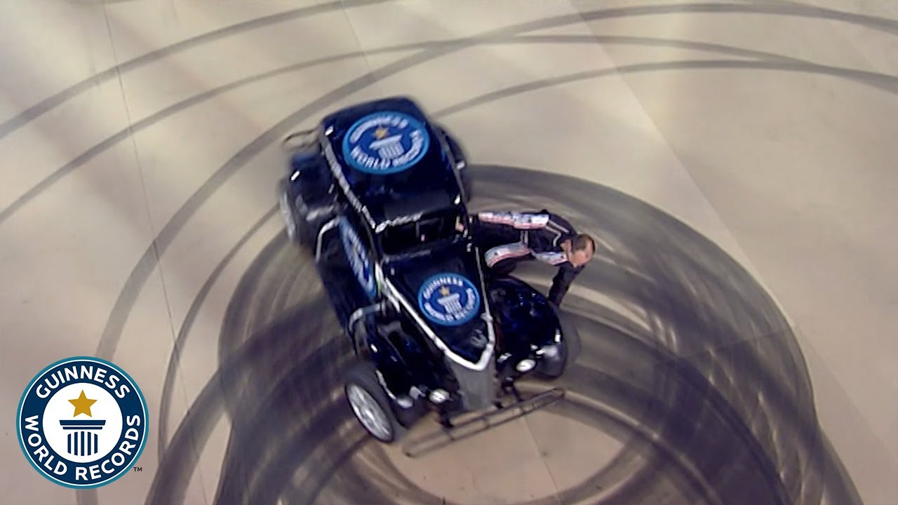 Fastest Wheel Change On A SPINNING Car - Guinness World Records