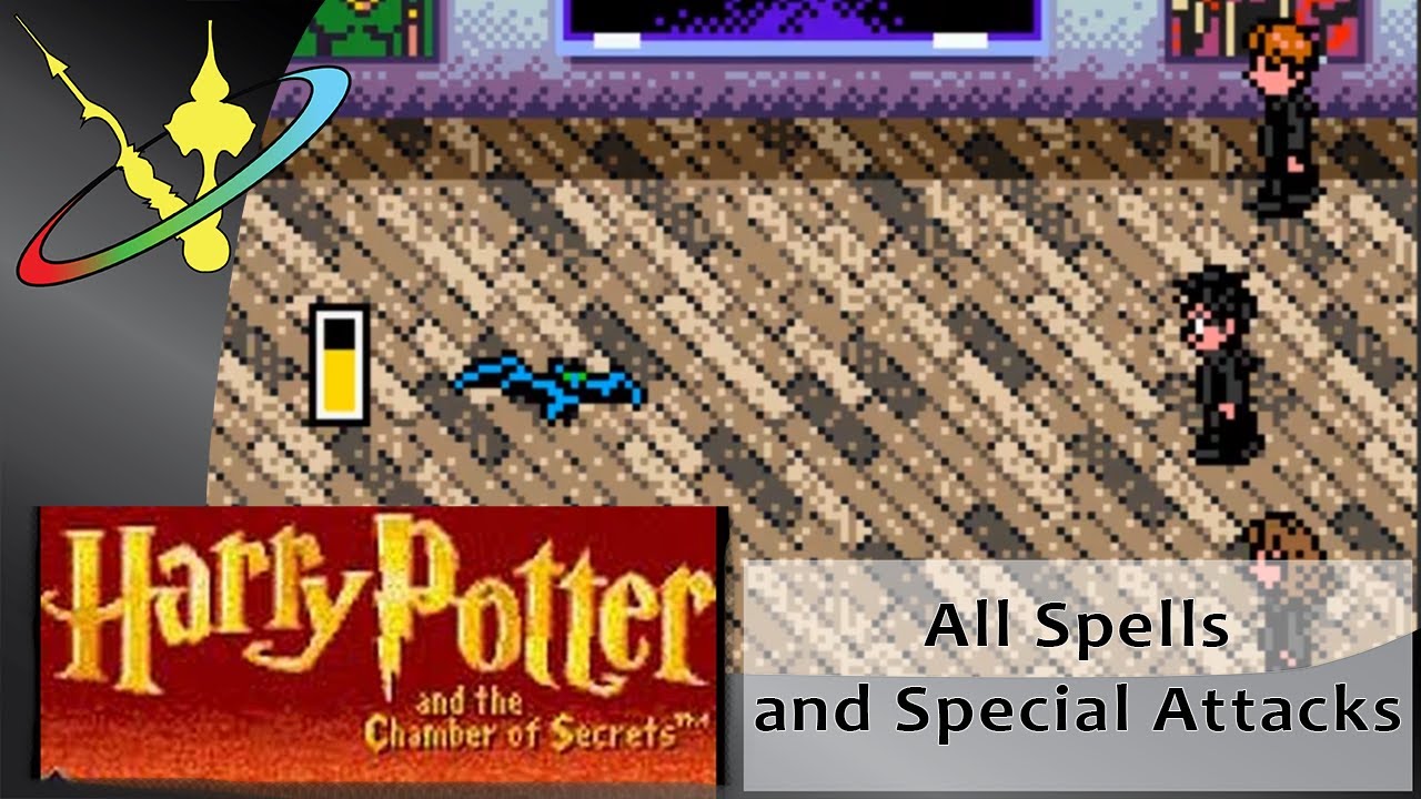 Harry Potter and the Chamber of Secret GBC || Spells and Special Attacks (Epilepsy Warning!)