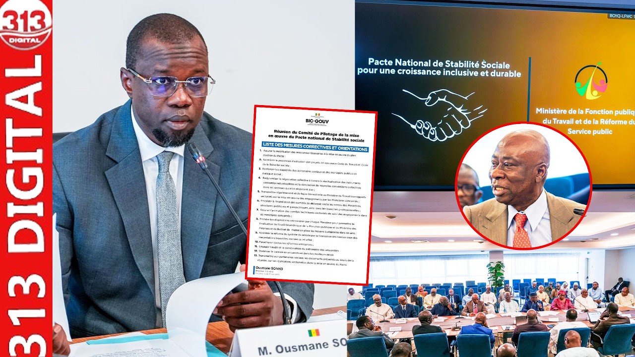 Bonne nouvelle pour le Pm Sonko: Pacte national de la stabilité, 13 mesures prises par le Pm, Réacti