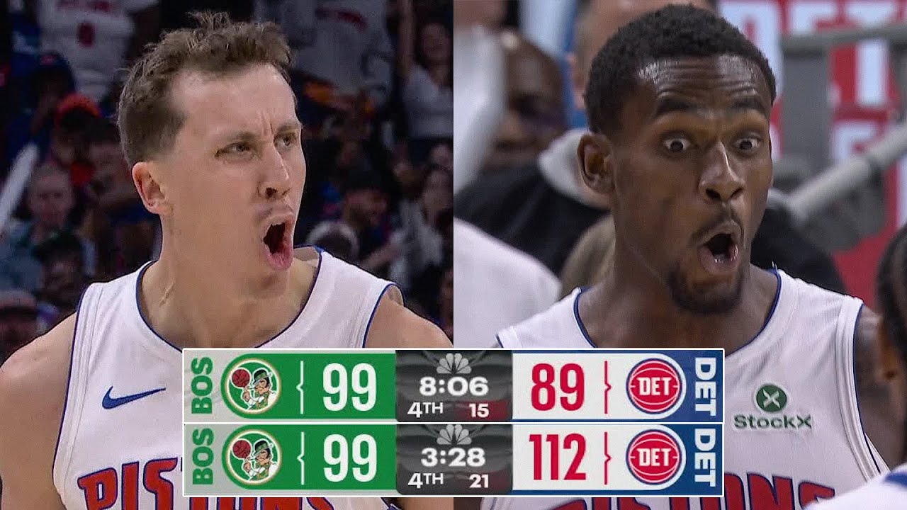 БЕЗУМНЫЙ рывок Pistons 23-0 в последние минуты против Celtics | 20 октября 2026 г.