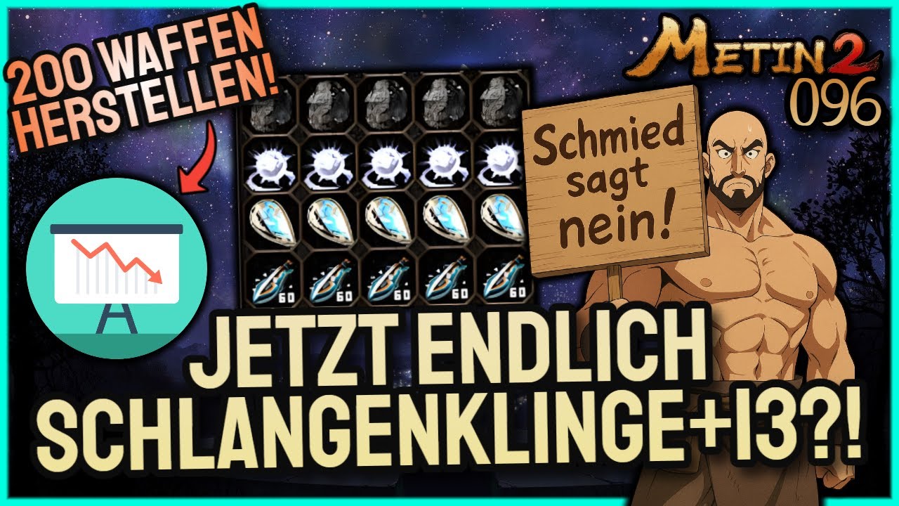 Metin2 DE 🦁 Tigerghost [ #096 ] 🦁 200 Schlangenwaffen herstellen & Schlangenklinge+13?!